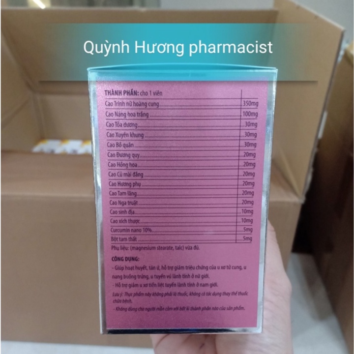 Viên uống AN PHỤ KHANG PLUS hộp 60 viên hỗ trợ giảm u xơ,u nang