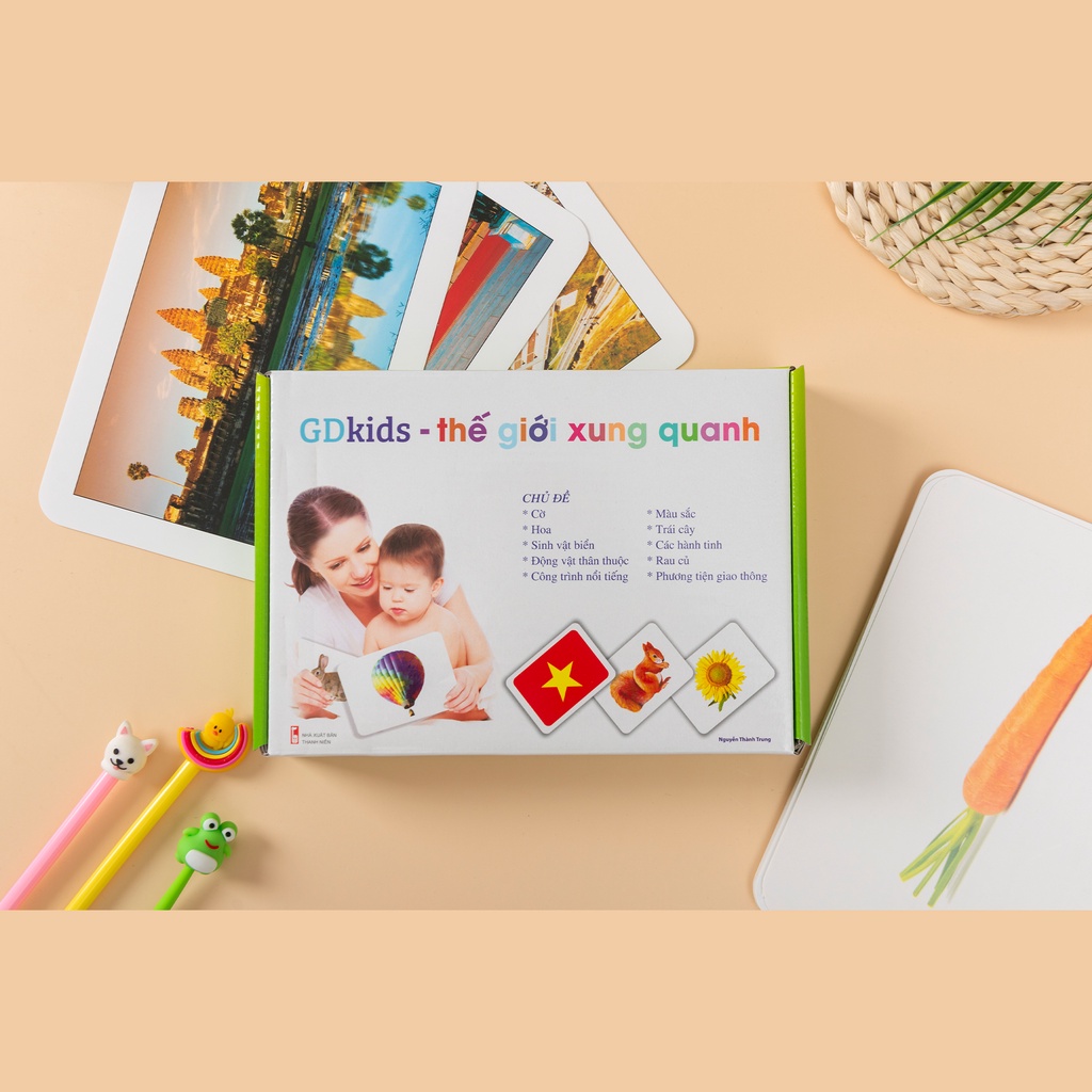 GDkids Dạy Trẻ Thế Giới Xung Quanh Flashcard theo phương pháp Glenn Doman (100 Thẻ) TN0005