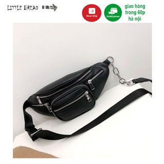 Túi Bao Tử Hàn Quốc Chất liệu Da PU cao cấp Túi đeo chéo Dây Xích Phối Da Kích Thước 24 x 7 x 13 cm