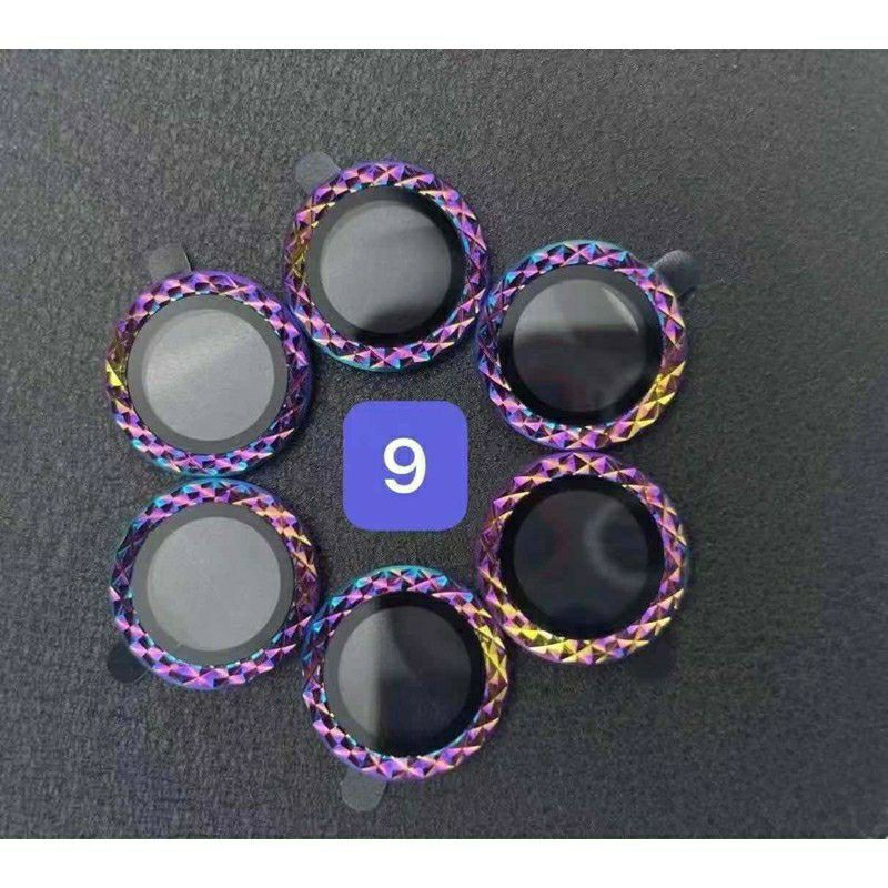 Bộ Dán Bảo Vệ Camera Phay Xước 7 màu cầu vồng Iphone 12 Pro Max /12/12 pro/12mini/11/11 Pro/ 11 Pro Max Siêu Đẹp