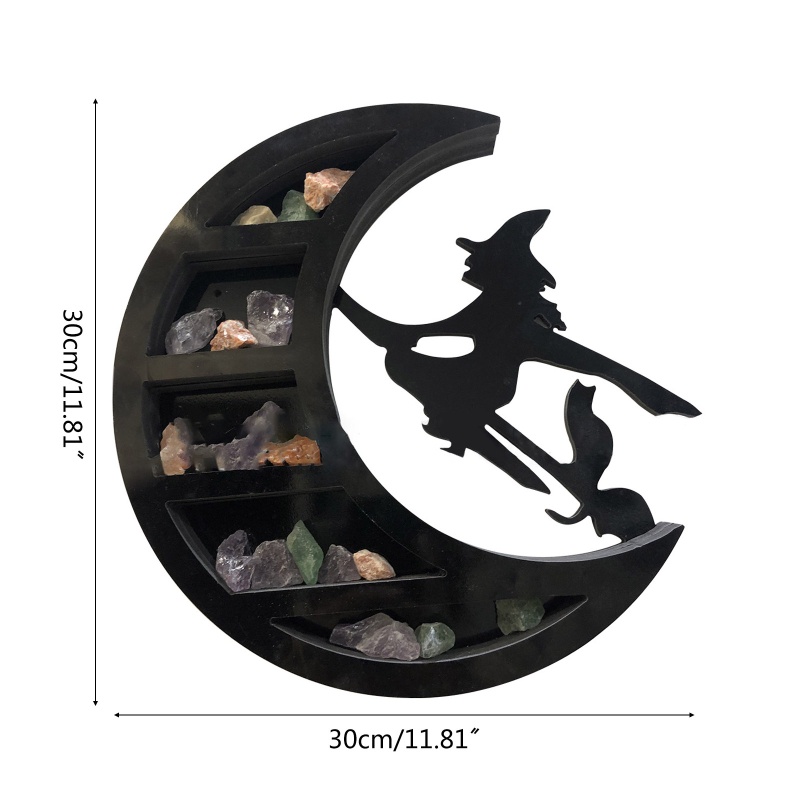 Giá Đỡ Trang Sức Gắn Tường Hình Mặt Trăng Độc Đáo Trang Trí Phòng Khách