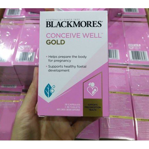 Viên uống bổ trứng Blackmore [Úc] Tăng khả năng thụ thai - hộp 28v [Chính hãng]