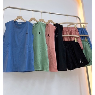 Đồ bộ áo tanktop kèm bara và quần đùi