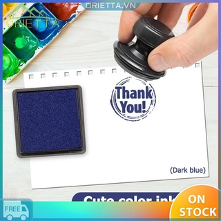 Hộp mực đóng dấu vân tay hình vuông dùng để trang trí thiệp giấy/ nhật ký thủ công