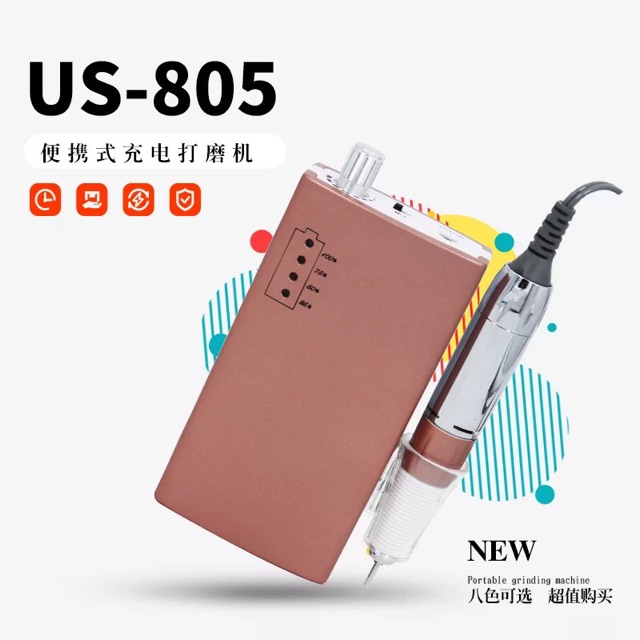 Máy mài móng tích điện us805 siêu bền mới hot