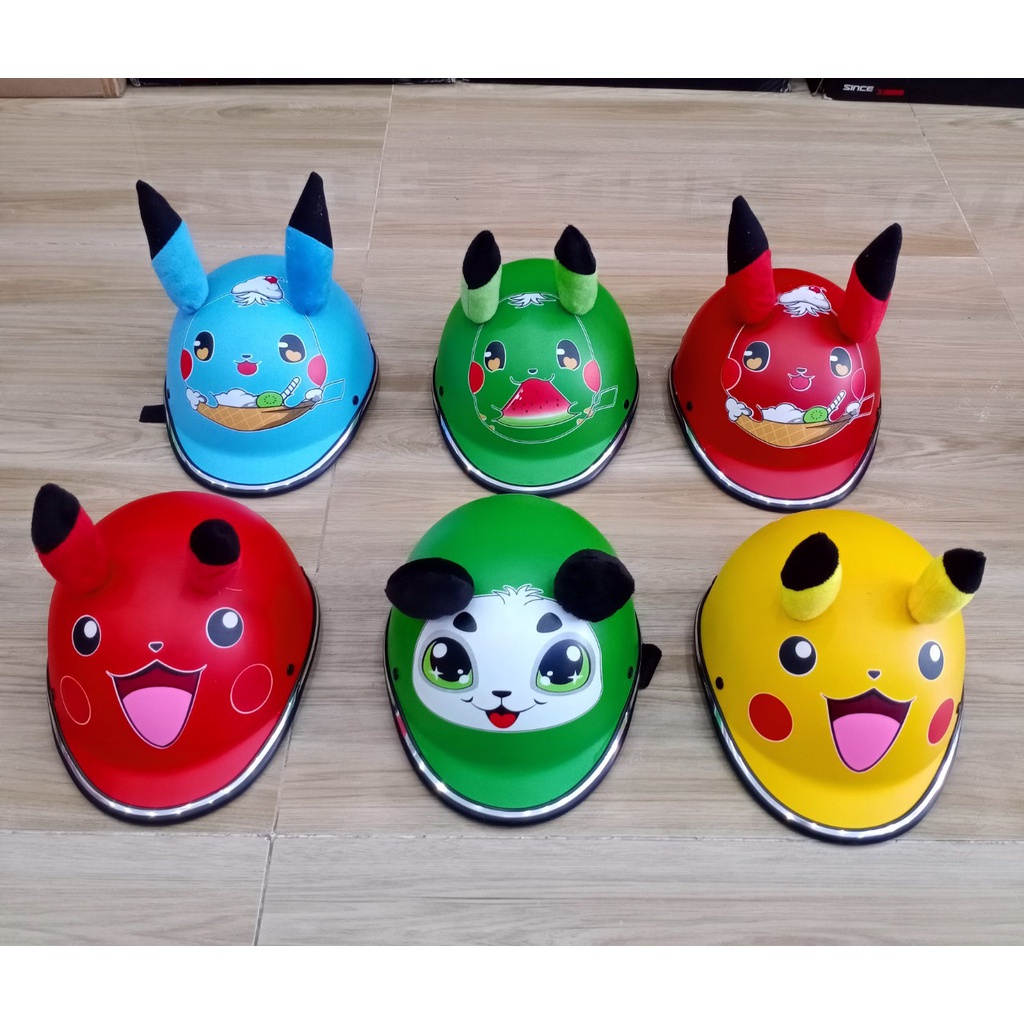 Mũ Bảo Hiểm Pikachu Trẻ Em SIDOMI, Cho Bé Từ 1- 3 Tuổi