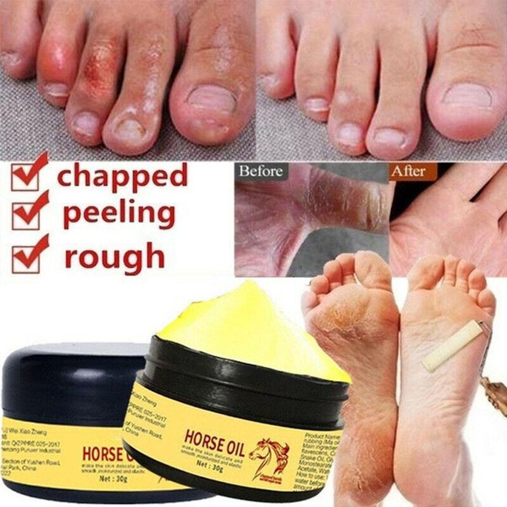 Horse Oil Cream Deep Moisturizing Removing Foot Odor Cream for Cracked Hand and Foot