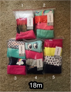 Set 4 quần legging Carter bé gái(12m-5T)