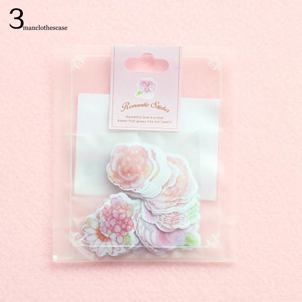 Set 70 Miếng Dán Trang Trí Sổ Tay / Nhật Ký / Album Ảnh Mini Bằng Giấy Độc Đáo Diy