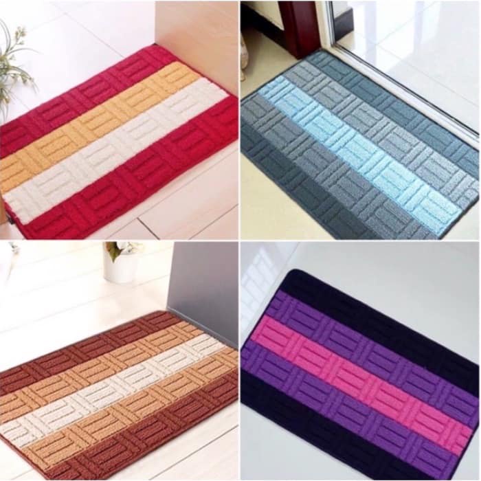 Combo 2 thảm bếp kẻ siêu thấm kích thước 60x40