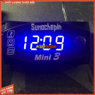 🏍 ĐỒNG HỒ BÁO VOL 3 IN 1 MINI 3 ( TIME, VOL, NHIỆT ĐỘ) 🏍