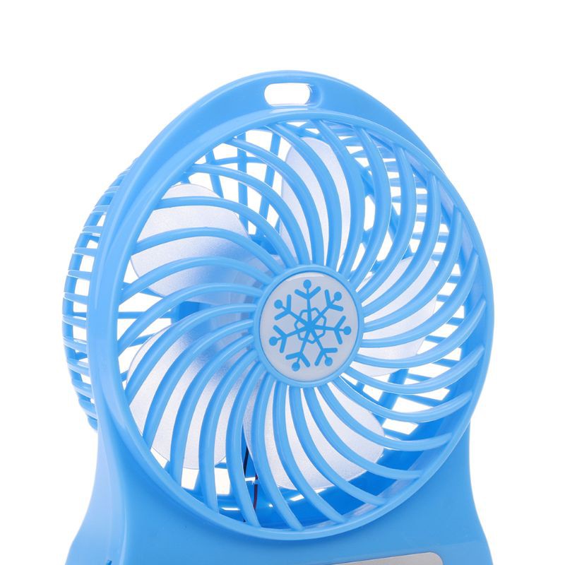 Quạt Mini Để Bàn Có Đèn Led Tiện Dụng(Không bao gồm pin)