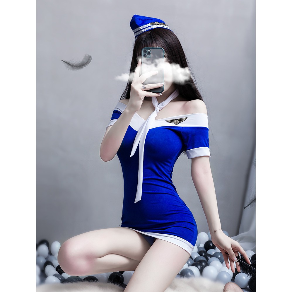 Set đồ ngủ Cosplay Tiếp Viên Hàng không TuTu Airline L375 | BigBuy360 - bigbuy360.vn