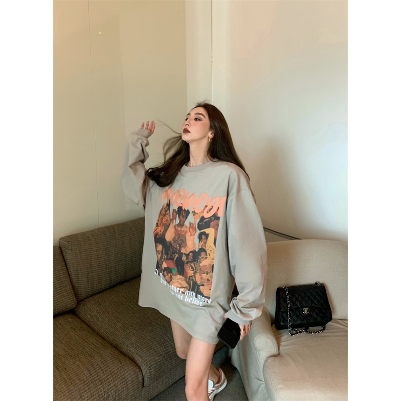 Áo Thun Chống Nắng Dáng Rộng In Họa Tiết Phong Cách Cổ Điển Thời Trang Cho Nữ | BigBuy360 - bigbuy360.vn