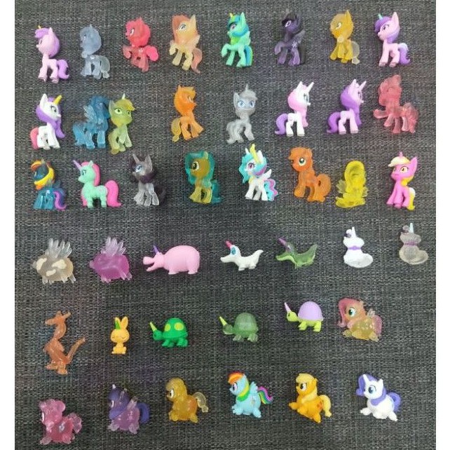 Bộ 4 mô hình ngựa, mèo, khủng long... Pony nhỏ xinh chính hãng Hasbro trang trí tiện lợi