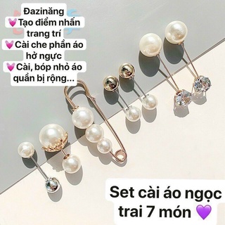 Set 7 khuy cài áo