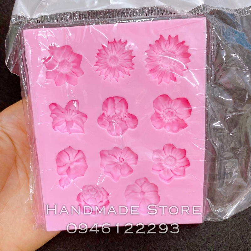 Khuôn hoa silicone nhiều mẫu