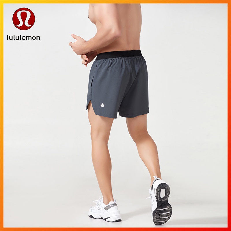 Lululemon Quần Short Thể Thao Dáng Rộng Thoáng Khí Phối Dây Rút Họa Tiết Rằn Ri Thời Trang Cho Nam 20026