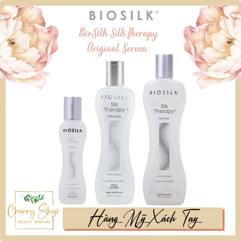 [Hàng USA] Tinh dầu dưỡng tóc Biosilk Silk Therapy Serum (67ml/167ml)