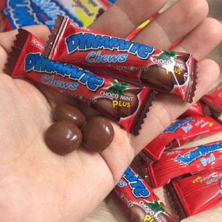 kẹo dynamite chews 3 viên sôcôla nhân bạc hà thái lan 125g