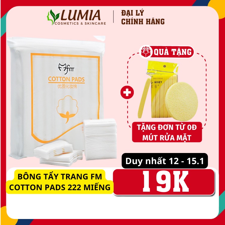 Bông Tẩy Trang 3 Lớp Cotton Pads 222 miếng