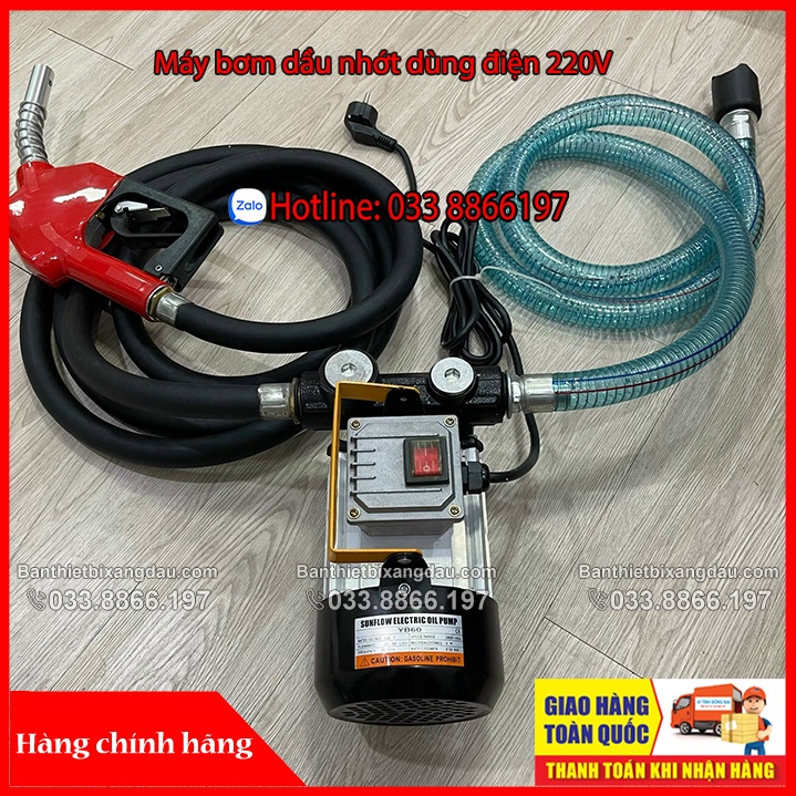 Máy bơm dầu nhớt dùng điện 220V