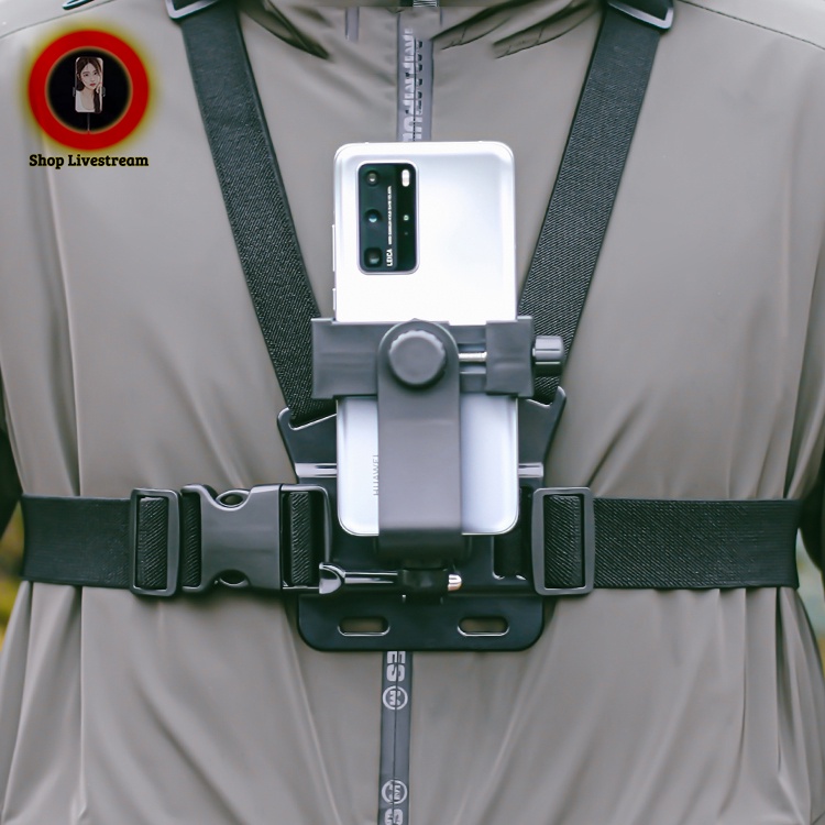 Dây đai đeo điện thoại làm camera hành trình trước ngực sử dụng cho gopro sjcam eken