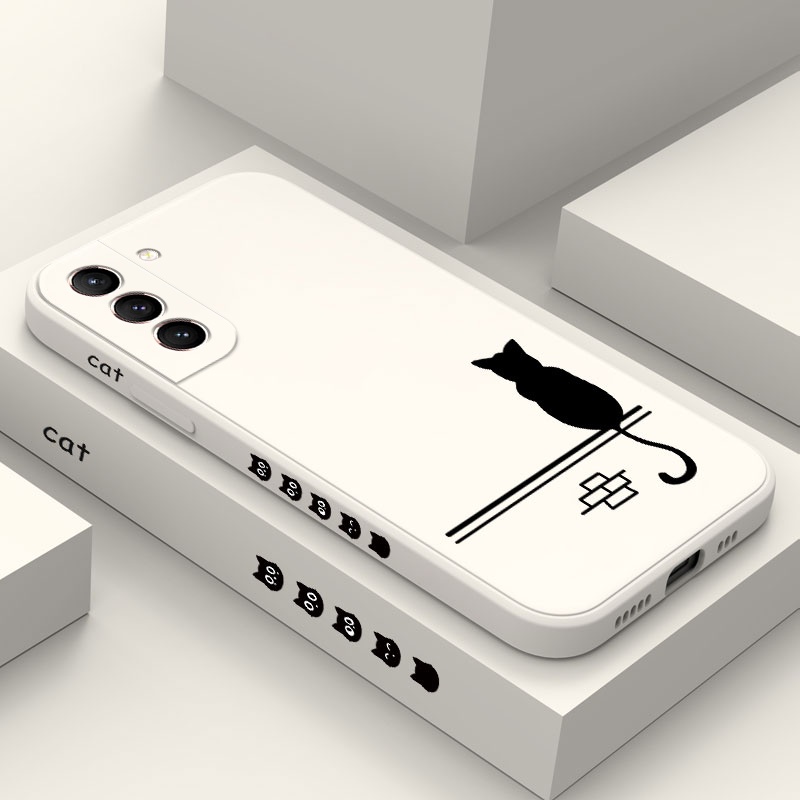 Ốp Điện Thoại Hình Mèo May Mắn Cho Samsung Galaxy S21 S20 FE Ultra Plus