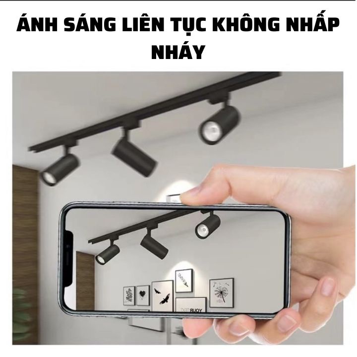 Đèn rọi ray 20w 30w led cob siêu sáng tiết kiệm điện trang trí tường tranh cửa hàng shop thời trang smartlife.86