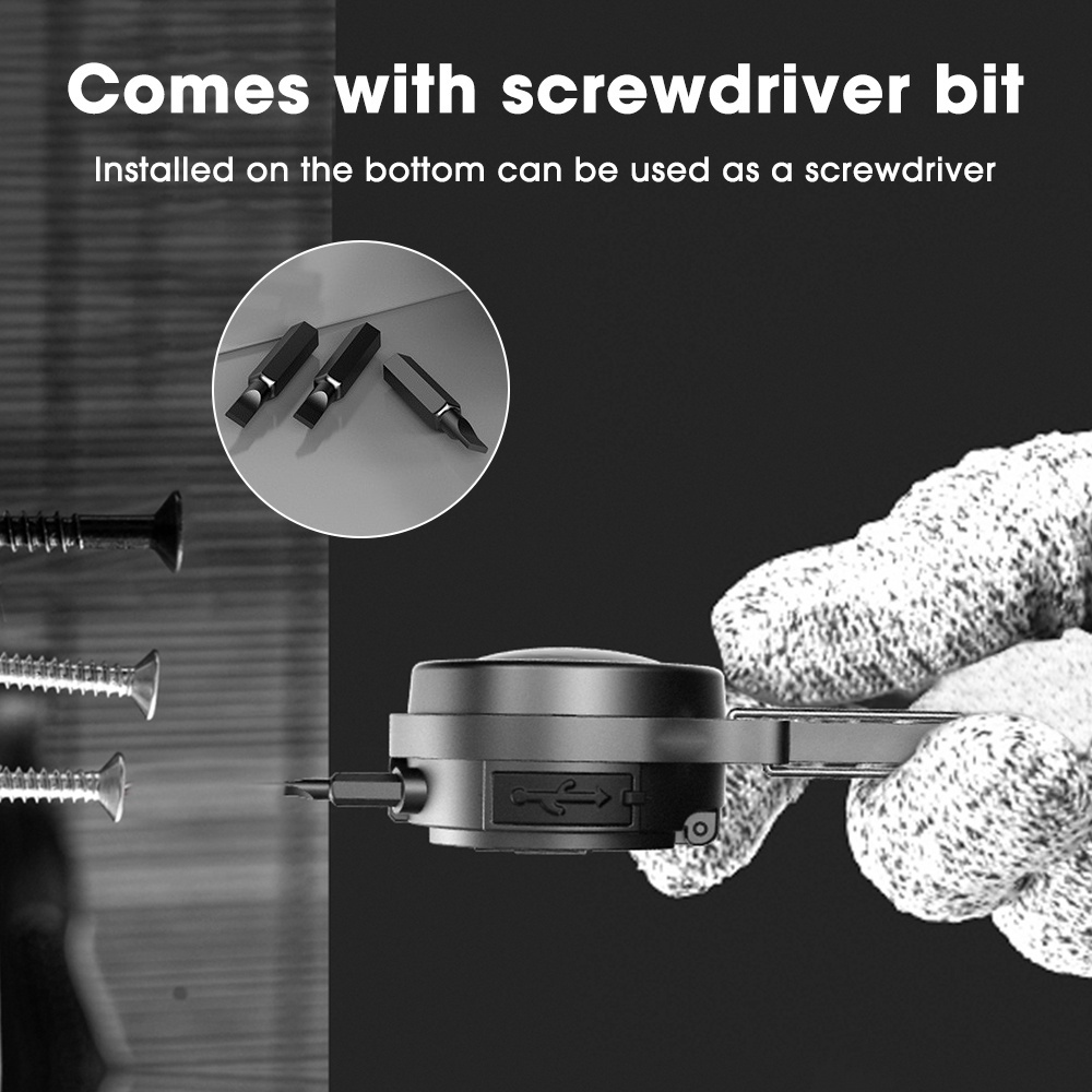 Đèn COB / Đèn Sạc USB C Bằng Hợp Kim Chống Nước Có Móc Khóa Đa Năng