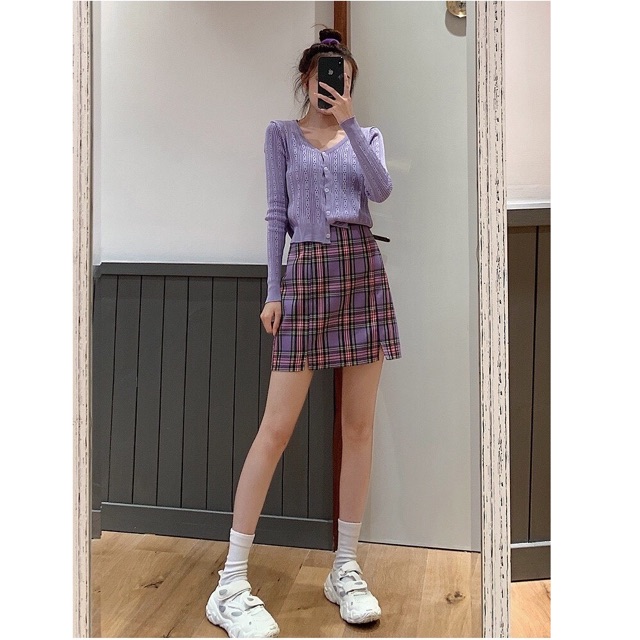 CHÂN VÁY KẺ ulzzang nữ siêu hot ( khách iu xem SỐ ĐO EO và Mông ở phần mô tả nhé) | WebRaoVat - webraovat.net.vn