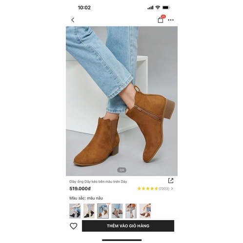 Giày boot nữ hàng shein mơi 100% giá tốt