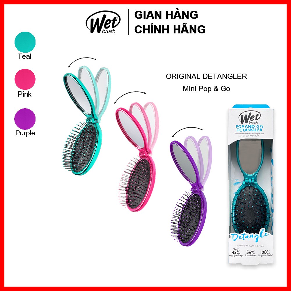 [CHÍNH HÃNG] Lược gỡ rối WET BRUSH dòng truyền thống Mini Pop (POP and GO)