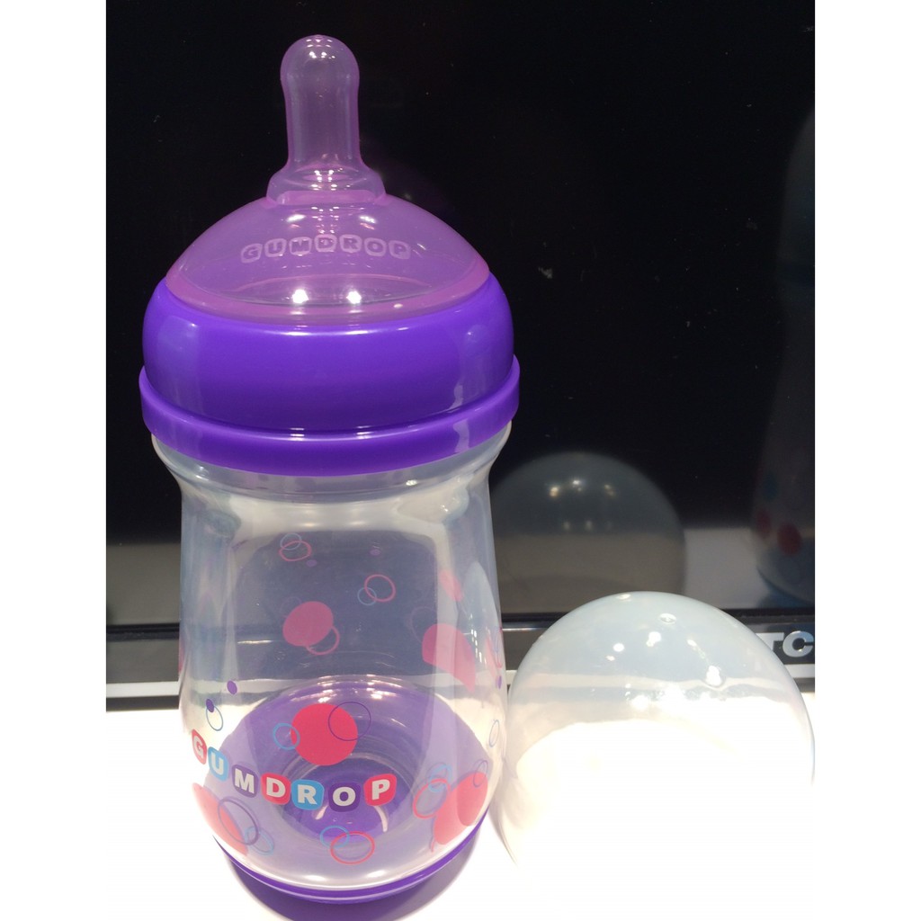 Bình Sữa Cho Bé GUMDROP, Bình Sữa Cổ Rộng Dung Tích 120ml Và 240ml