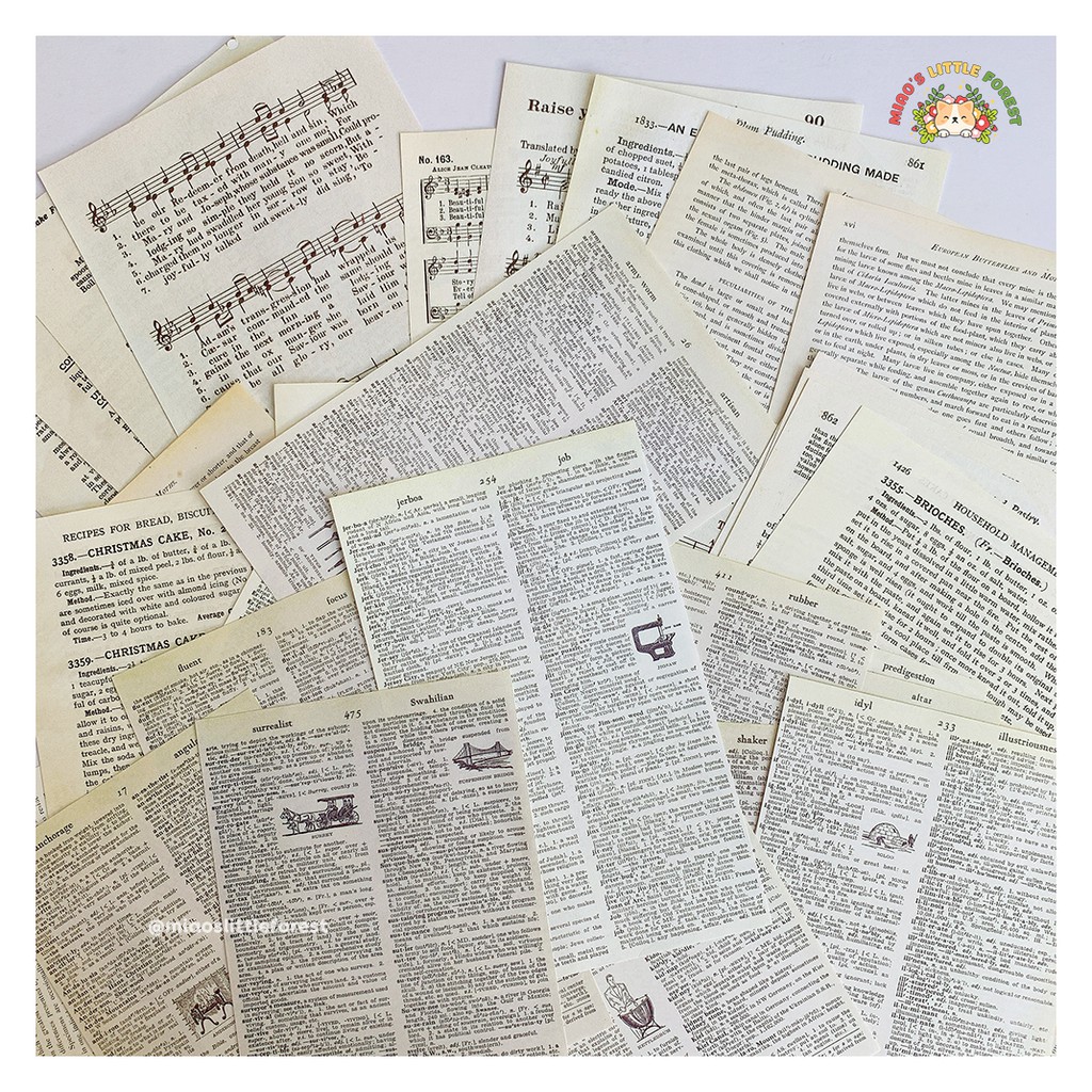 SET GIẤY CŨ TRANG TRÍ | MDC207