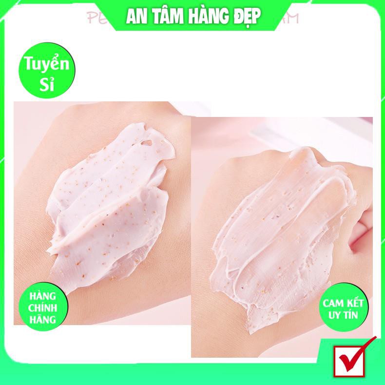 Một Hũ Tẩy Da Chết Body HEYXI Đào MINI 200G Xinh Xắn Dễ Thương Trắng Da Lưu Hương KING DC