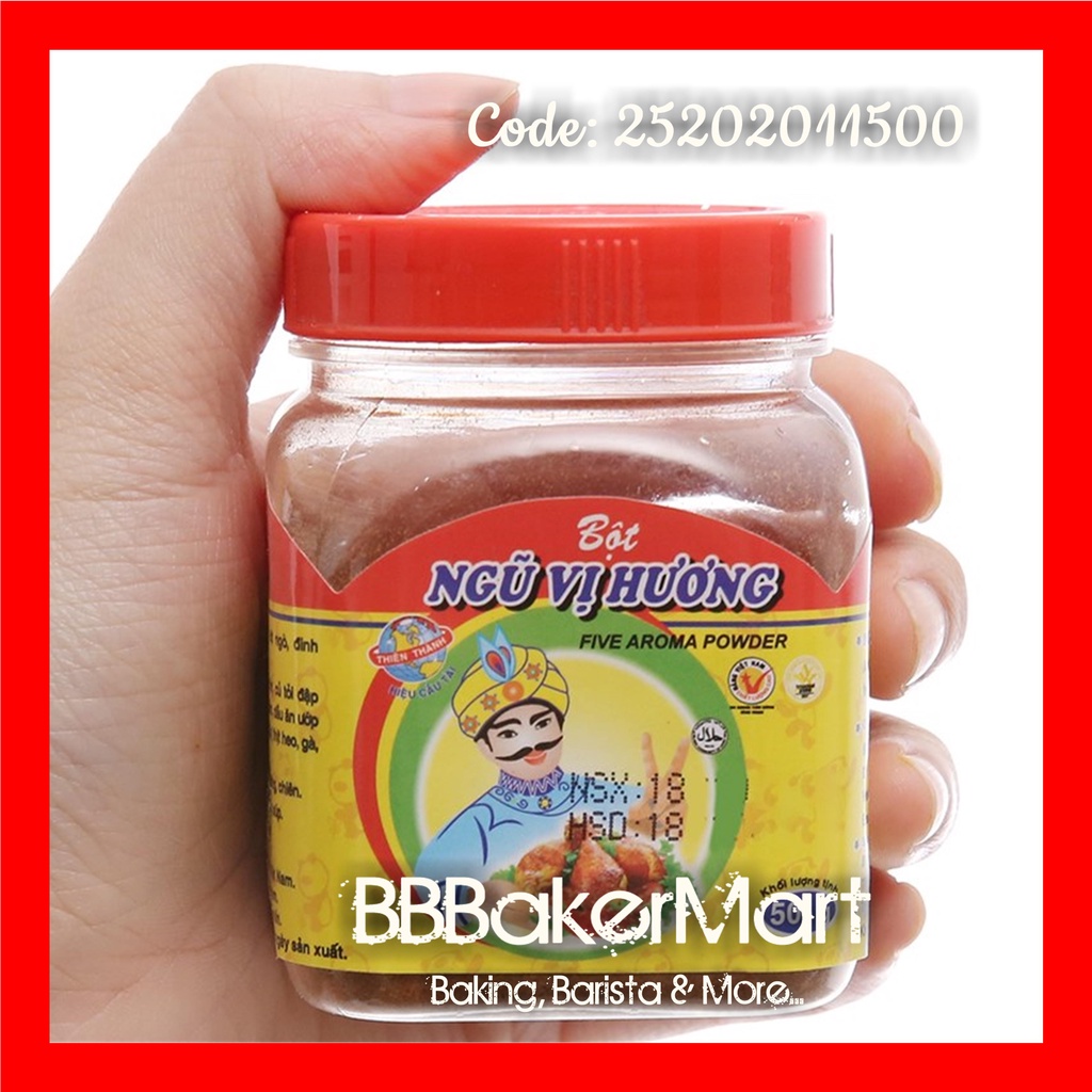 Bột NGŨ VỊ HƯƠNG hiệu Thiên Thành - Hủ 50gr