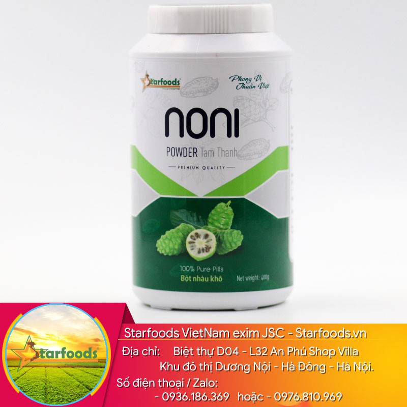 Bột trái nhàu khô nhà làm - Noni Tâm Thành - hộp nhựa 400g | BigBuy360 - bigbuy360.vn