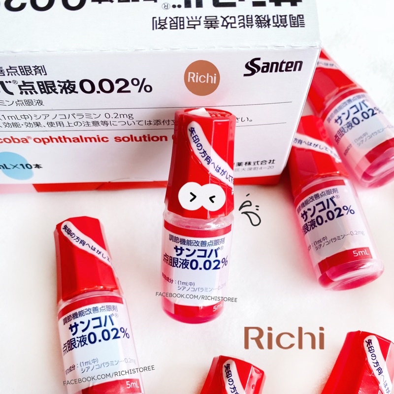 Nước nhỏ mắt chống cận thị Sancoba Nhật Bản 5ml