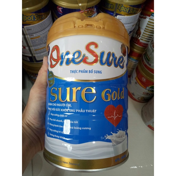 Sữa Bột Onesure Sure Gold 900g, Phòng Ngừa loãng xương và Phục Hồi Sức Khỏe Nhanh Dành Cho Người Lớn