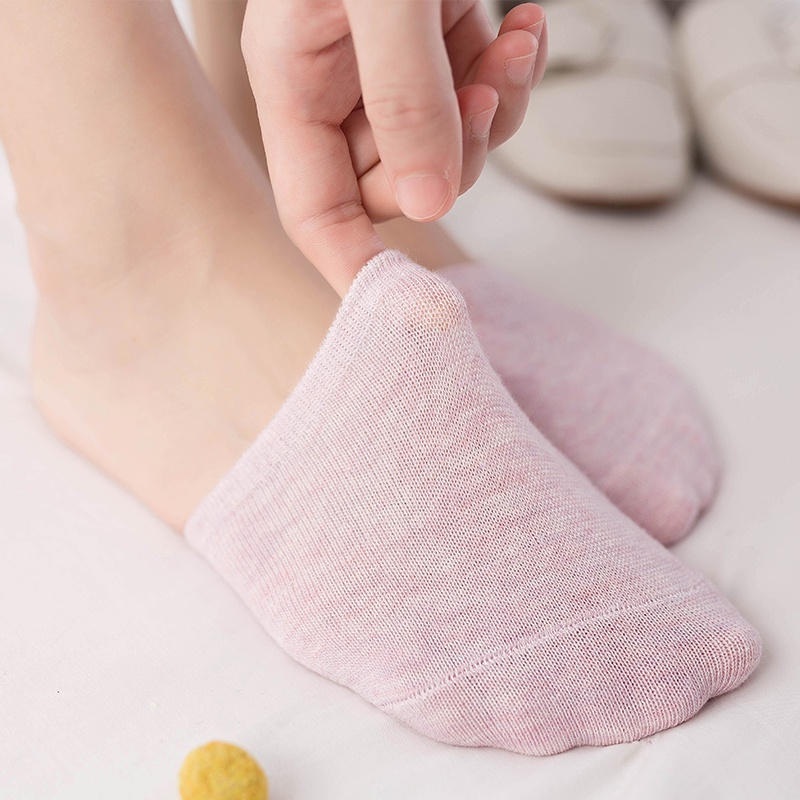 Vớ Cotton Vô Hình / Bàn Chân Trước Nửa Bàn Chân Chống Trượt Thoáng Khí Thoải Mái Cho Nữ