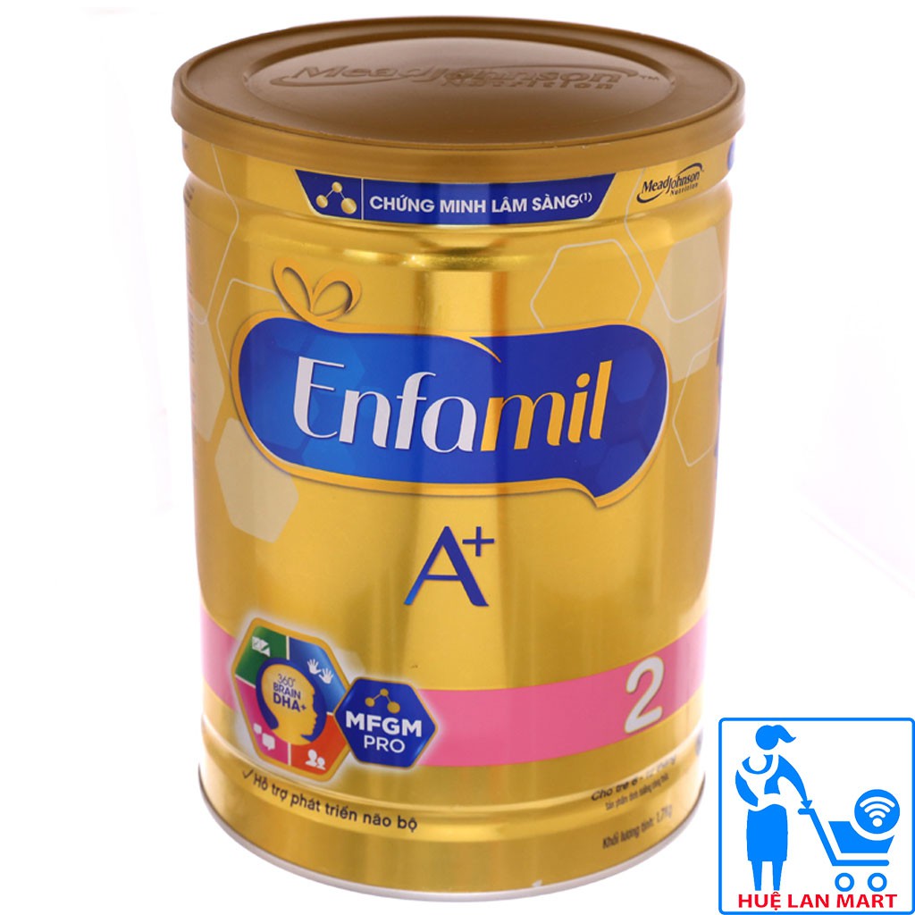 [CHÍNH HÃNG] Sữa Bột Mead Johnson Enfamil A+ Số 2 Brain DHA+ và MFGM Pro Hộp 1,7kg