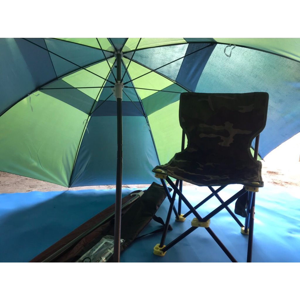 Bộ ô dù câu cá+ ghế câu cá