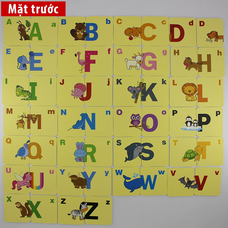 Flash Card tiếng anh cho bé từ 1 tuổi trở lên Puzzletoys