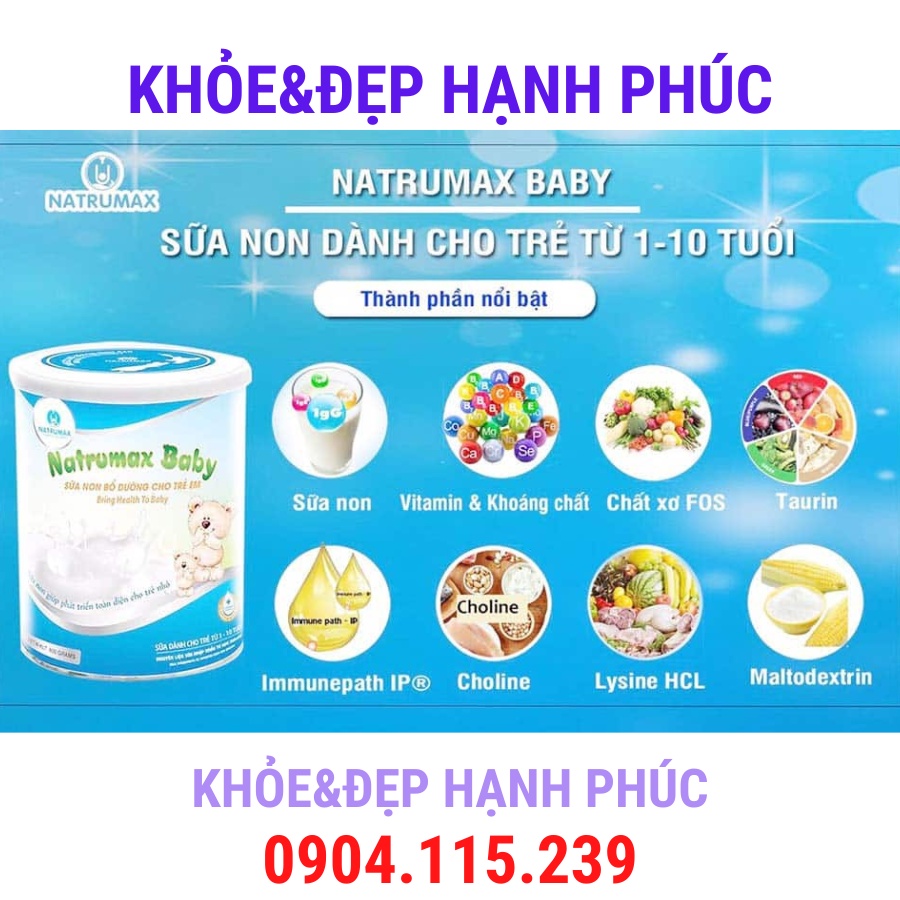 Sữa non natrumax baby – 800 gr/hộp