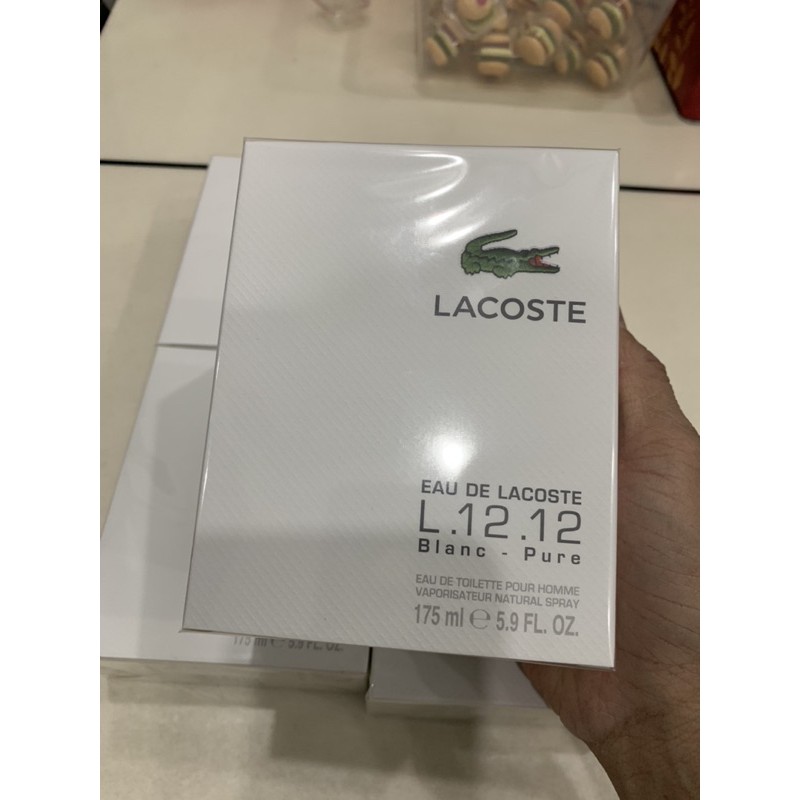 [Mã COSSALE27 giảm 80K đơn 1000K] Nước hoa Lacoste L.12.12 Blanc-Pure 175ml full seal