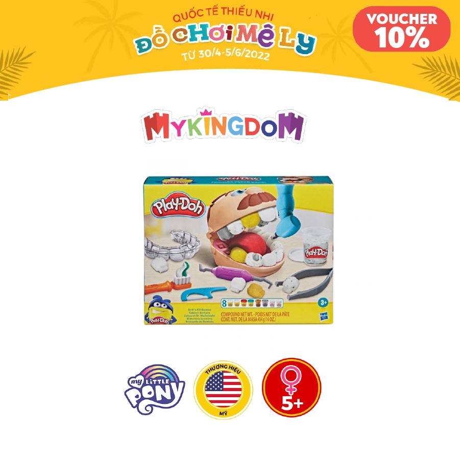 Đồ Chơi PLAY-DOH Nha Khoa Dễ Thương Phiên Bản 65 Năm F1259