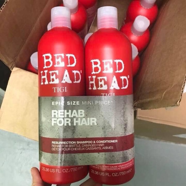 Set Gội xả Bedhead TiGi đỏ- hàng xách tay UK