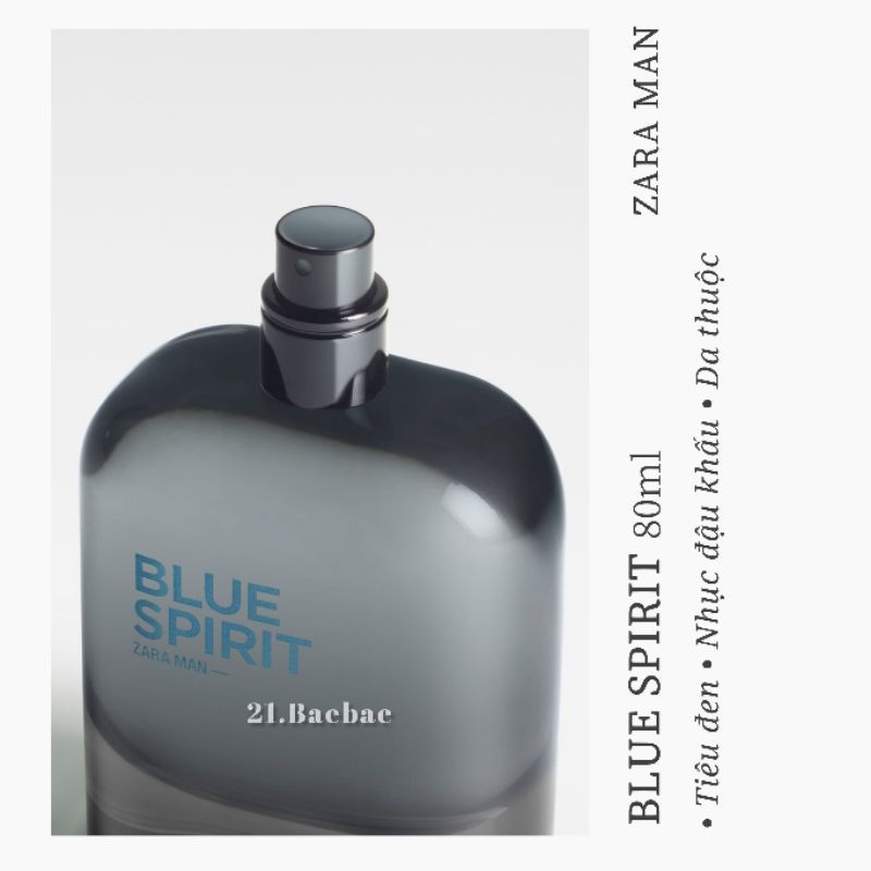 Nước hoa nam Zara Man Blue Spirit x Silver