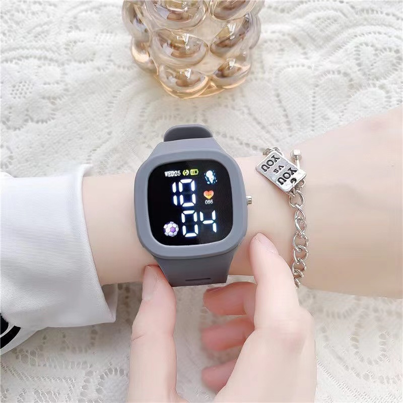 Đồng Hồ Điện Tử Họa Tiết Kỳ Lân 2022 Jam Tangan Wanita & Lelaki Mới Cho Nữ